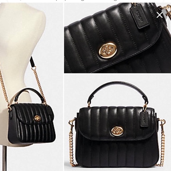 Coach Marlie Turnlock Quilted Top Handle Crossbody - Picture 4 of 16
